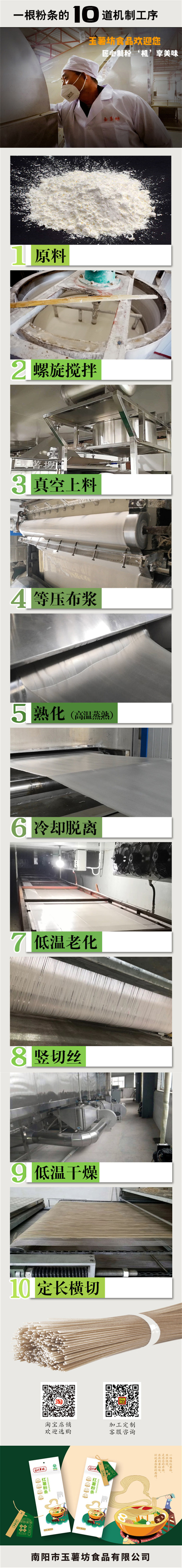 一根粉條的10到機(jī)制工序 一根粉條10道工序